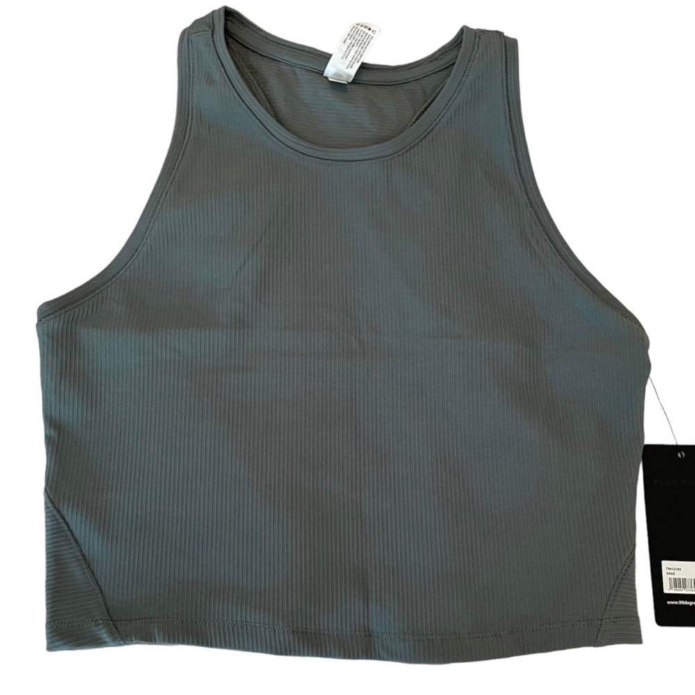 NWT Women’s Size Large 90 Degree by Reflex Sage Green Tank Top